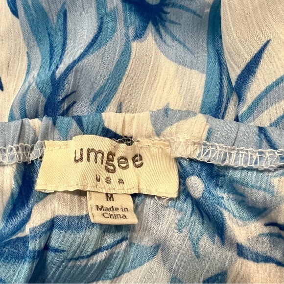 Umgee Blue Floral Mini Dress - Picture 6 of 8